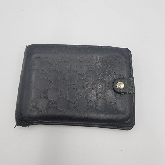 Gucci Micro GG Guccissima Black Wallet - Picture 1 of 9